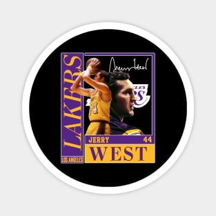 Jerry West Mr Clutch Basketball Legend Signature Vintage Retro 80s 90s Bootleg Rap Style Magnet